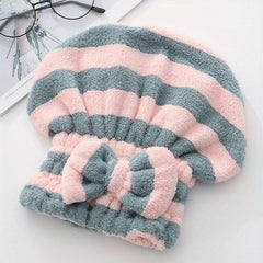 Quick Drying Hair Towel Wrap Microfiber Absorbent Hair Turban For Wet Hair