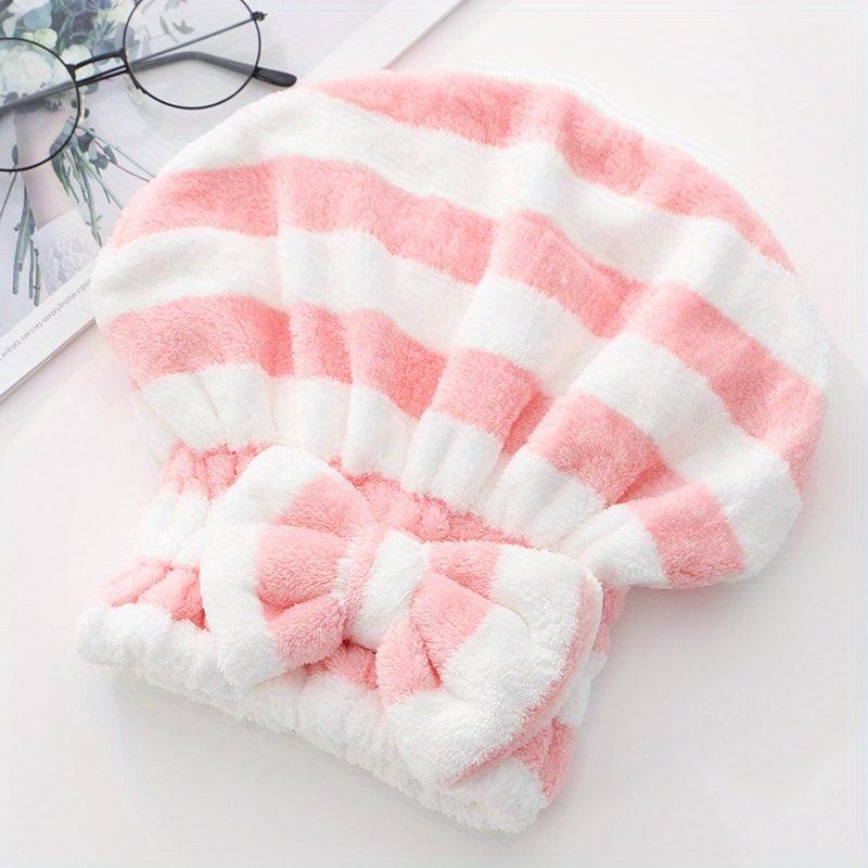 Quick Drying Hair Towel Wrap Microfiber Absorbent Hair Turban For Wet Hair
