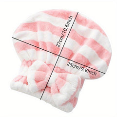 Quick Drying Hair Towel Wrap Microfiber Absorbent Hair Turban For Wet Hair