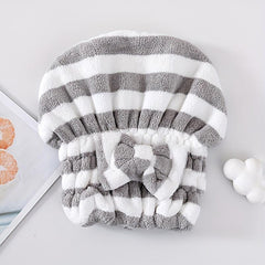 Quick Drying Hair Towel Wrap Microfiber Absorbent Hair Turban For Wet Hair
