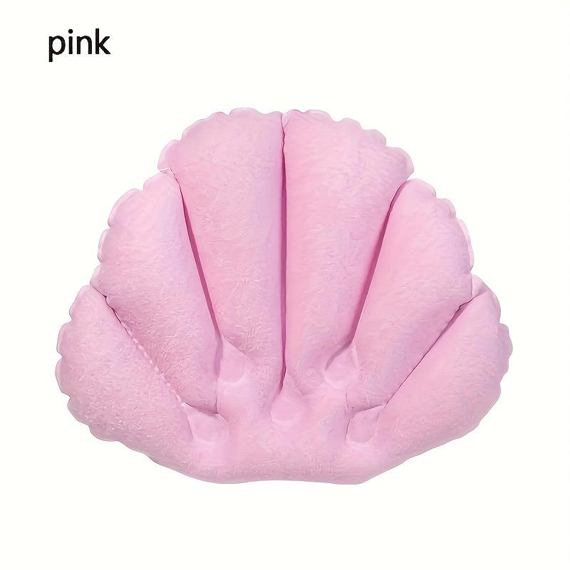Soft Inflatable Bath Pillow Neck Support 3Colors