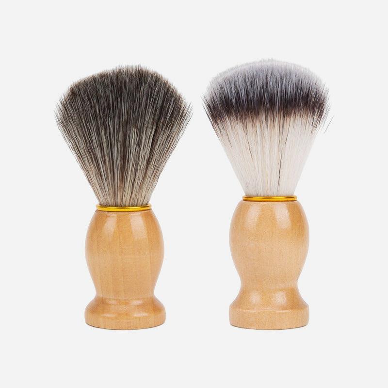 Soft Hair Shaving Brush With Wooden Handle Face Grooming Tool