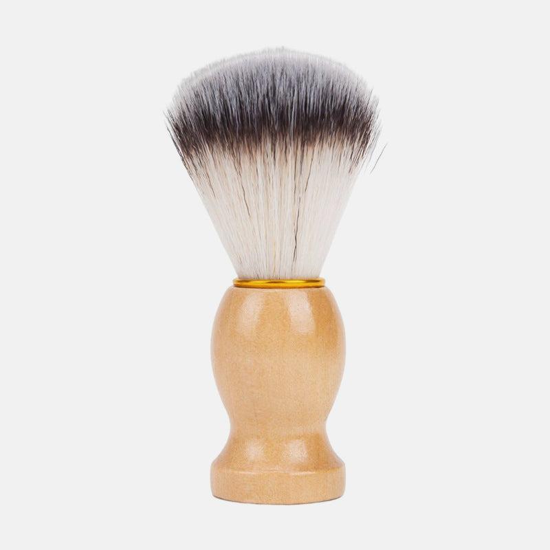 Soft Hair Shaving Brush With Wooden Handle Face Grooming Tool
