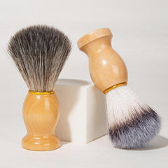 Soft Hair Shaving Brush With Wooden Handle Face Grooming Tool