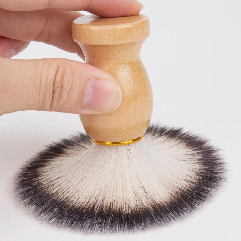 Soft Hair Shaving Brush With Wooden Handle Face Grooming Tool