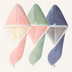Quick Drying Hair Towel Wrap For Women Microfiber Absorbent Hair Turban