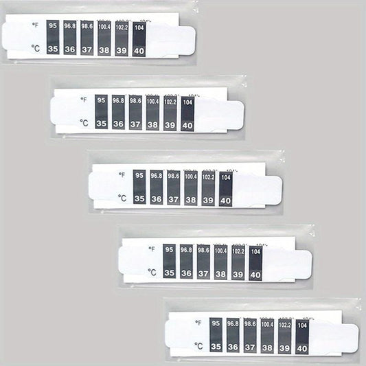 5pcs Forehead Thermometer Bars Instant Temperature Stickers