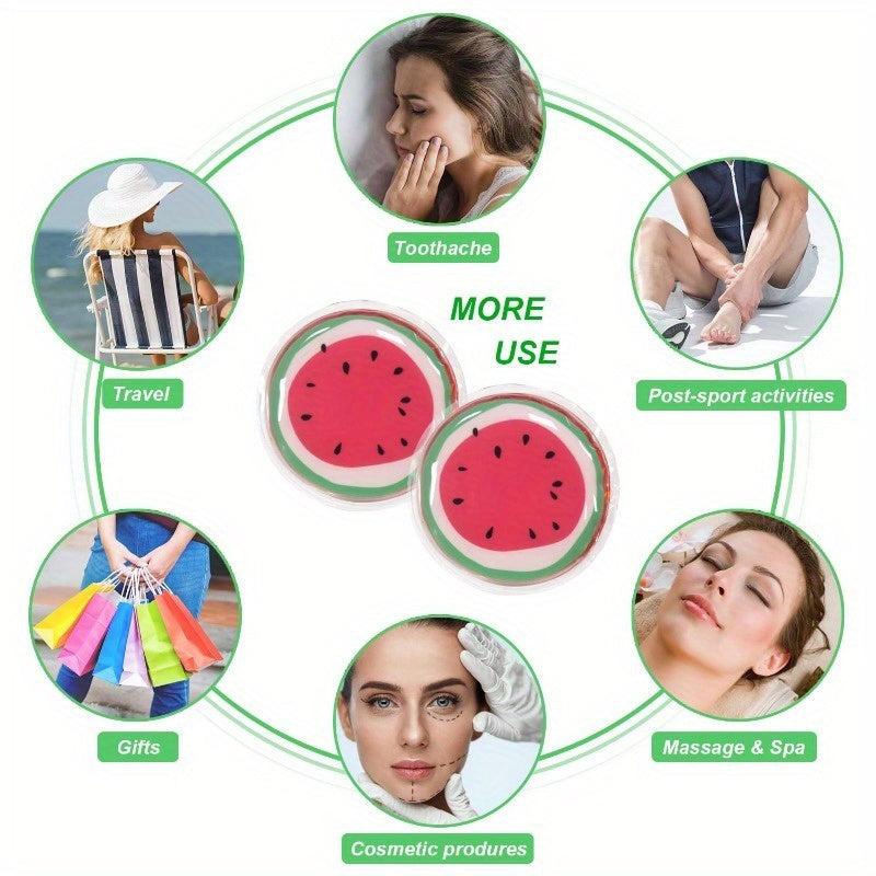 2pcs Gel Eye Masks For Dark Circles - Reusable Cooling Eye Pads