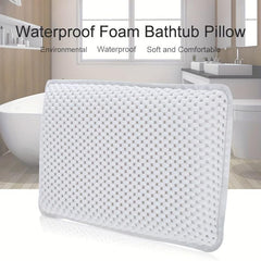 PVC Foaming Bathtub Non slip Pillow Suction Cup Bathroom Accessories