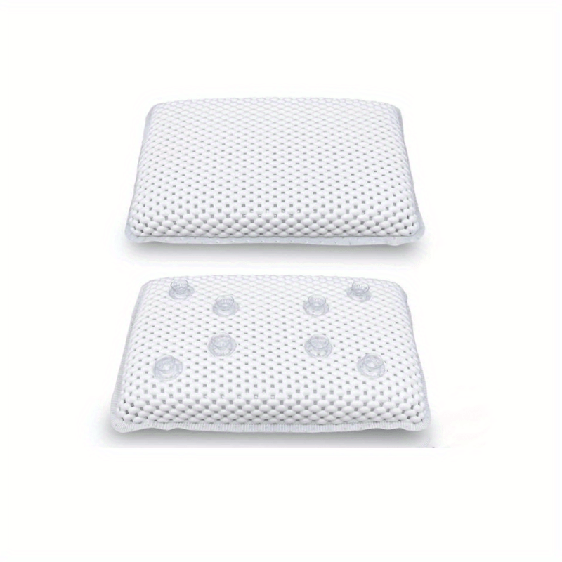 PVC Foaming Bathtub Non slip Pillow Suction Cup Bathroom Accessories