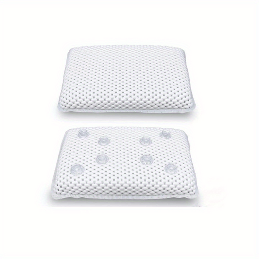 PVC Foaming Bathtub Non slip Pillow Suction Cup Bathroom Accessories