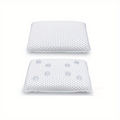 PVC Foaming Bathtub Non slip Pillow Suction Cup Bathroom Accessories