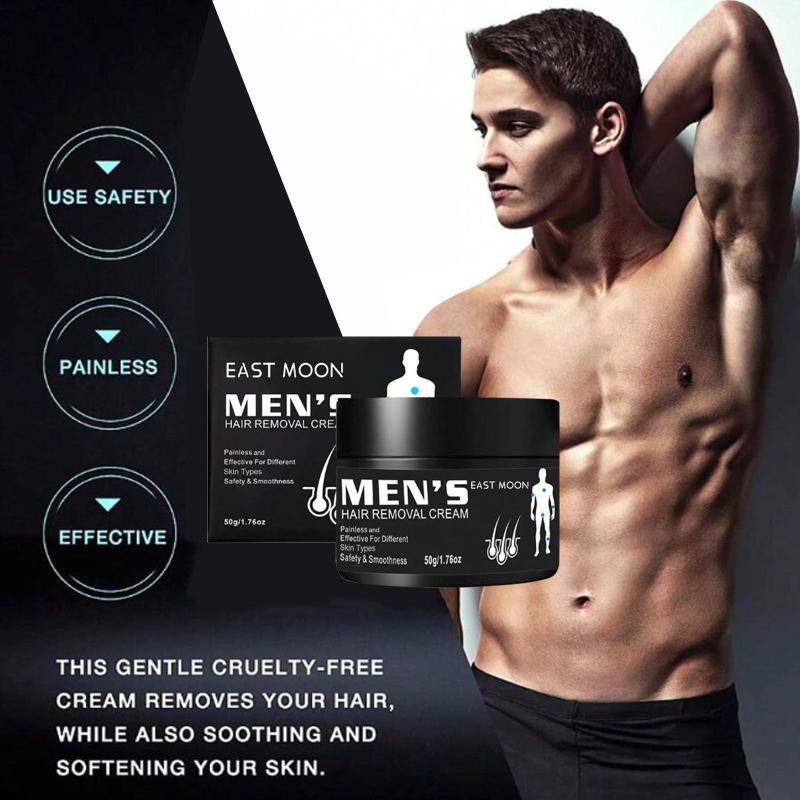 Men's Hair Removal Cream Gentle on Skin Beard Armpit Leg Chest 50g