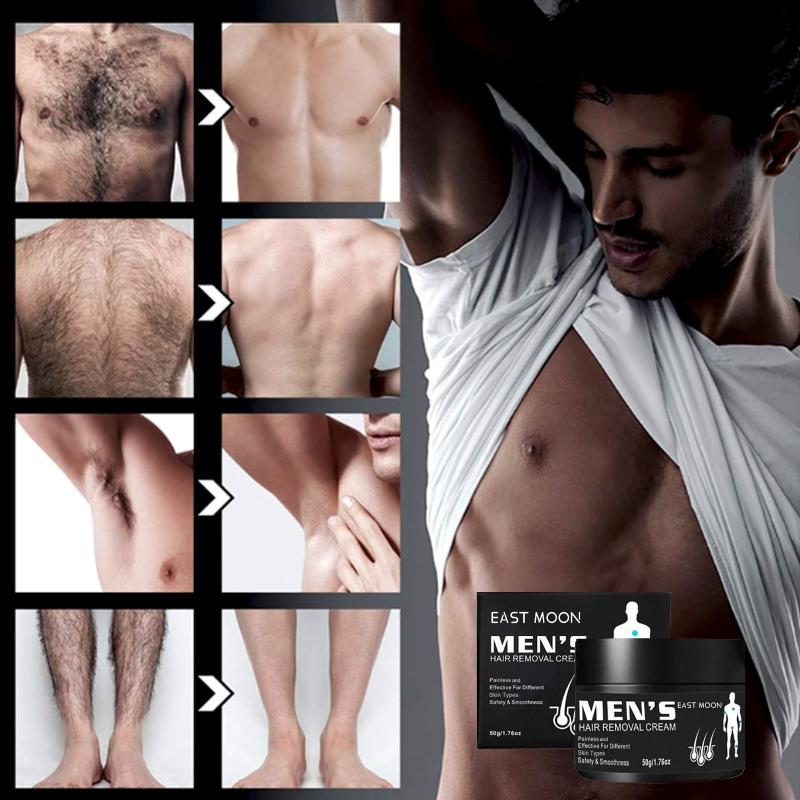 Men's Hair Removal Cream Gentle on Skin Beard Armpit Leg Chest 50g