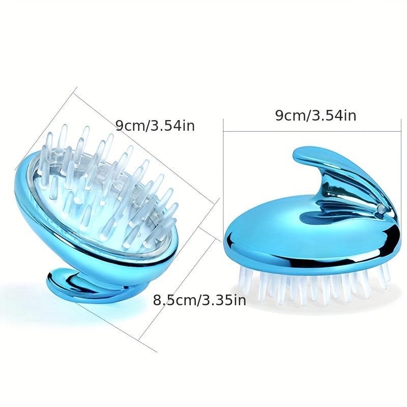 Silicone Shampoo Brush Scalp Cleaning Itching Massage Bathroom Accessory