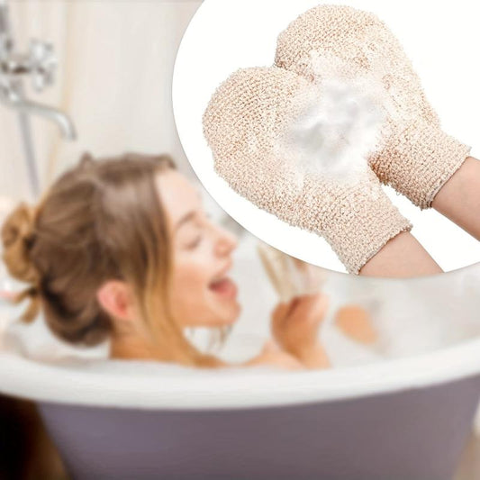 4pcs Exfoliating Bath Shower Mitt Scrubbing Glove