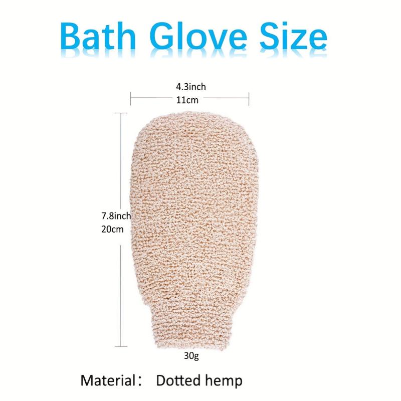 4pcs Exfoliating Bath Shower Mitt Scrubbing Glove