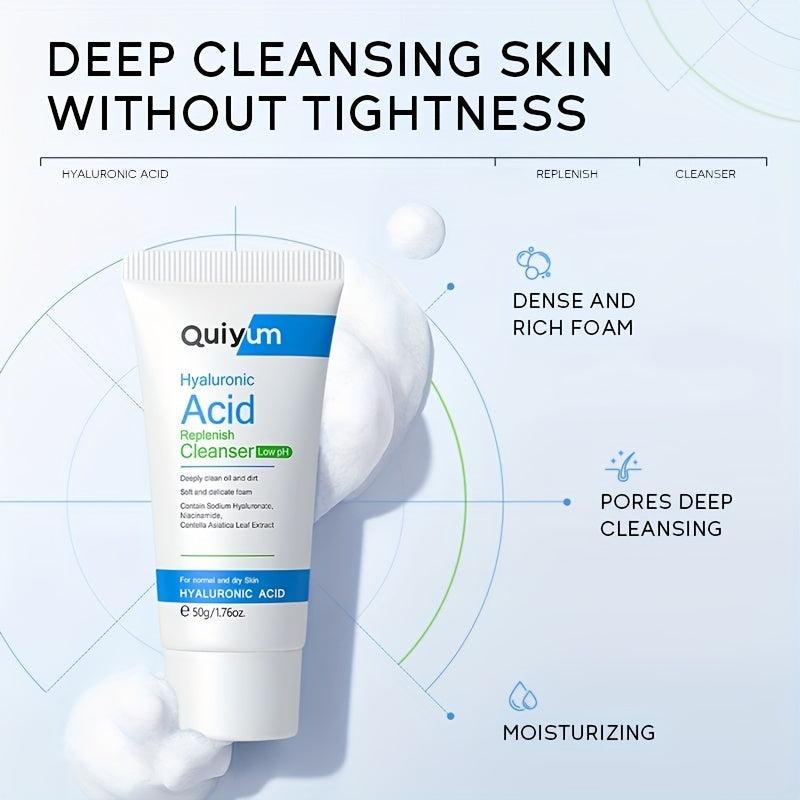 Hyaluronic Acid Cleanser 50g Gentle Face Wash Control Brighten Skin Tone