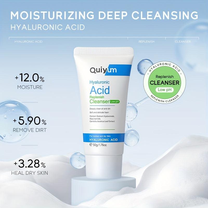 Hyaluronic Acid Cleanser 50g Gentle Face Wash Control Brighten Skin Tone