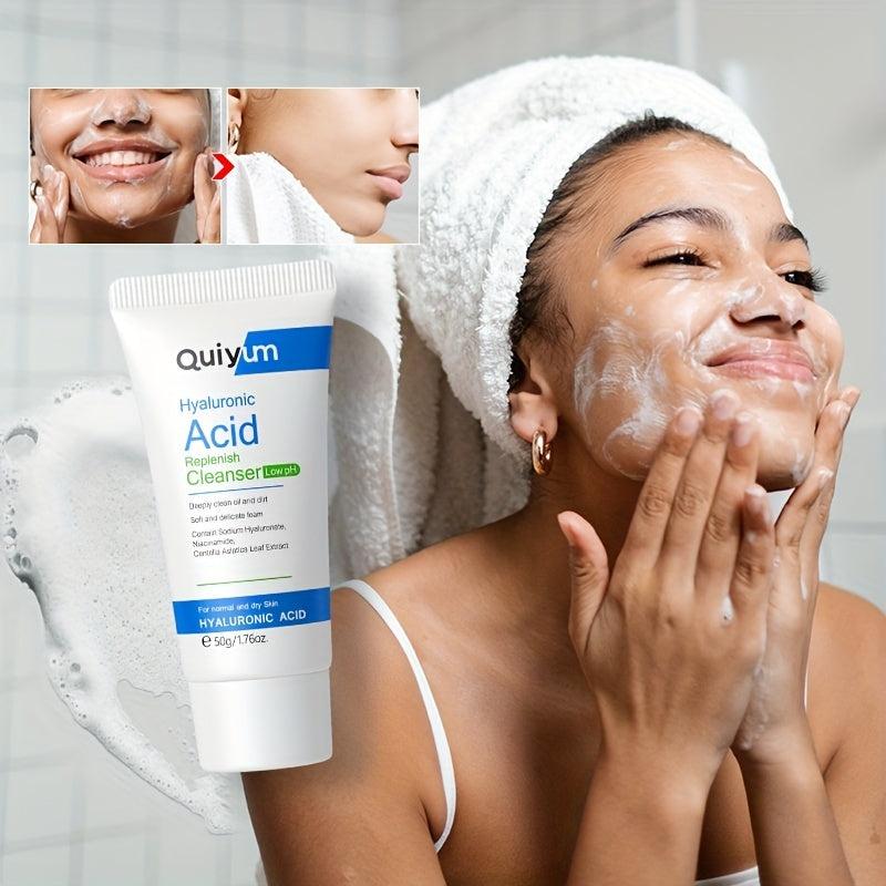 Hyaluronic Acid Cleanser 50g Gentle Face Wash Control Brighten Skin Tone