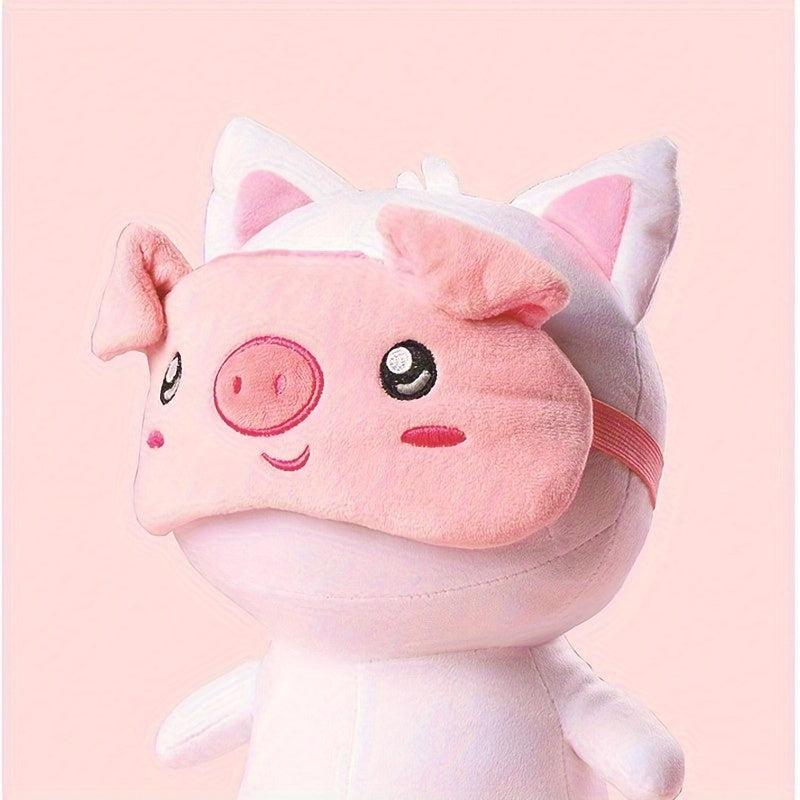 Cartoon Pig Eye Mask Sleep Blackout Breathable Eye Mask Soft And Comfortable