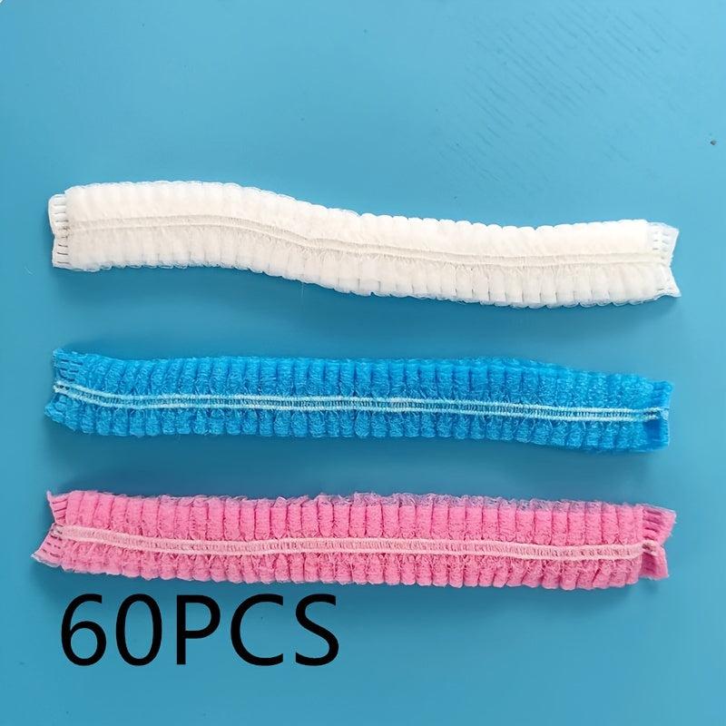 99pcs Disposable Non Woven Shower Caps Lightweight Durable Elastic Hair Net Cap