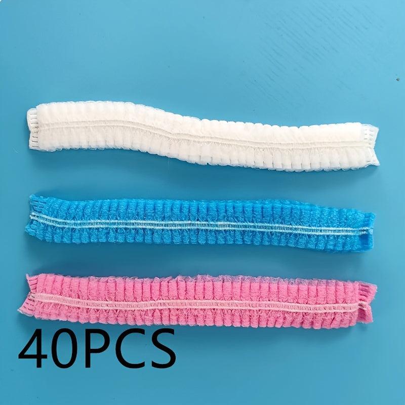 99pcs Disposable Non Woven Shower Caps Lightweight Durable Elastic Hair Net Cap