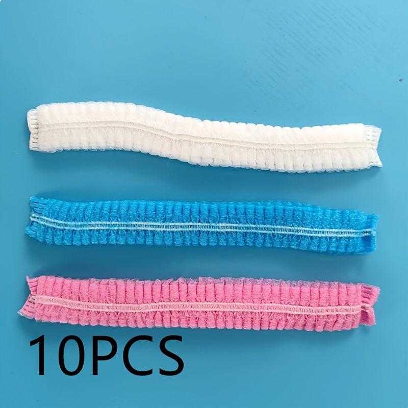 99pcs Disposable Non Woven Shower Caps Lightweight Durable Elastic Hair Net Cap