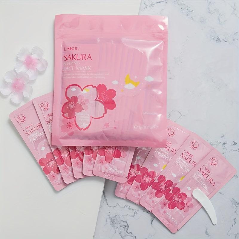 Sakura Sleeping Mask Moisturizing Hydrating Cream Brightening Skin