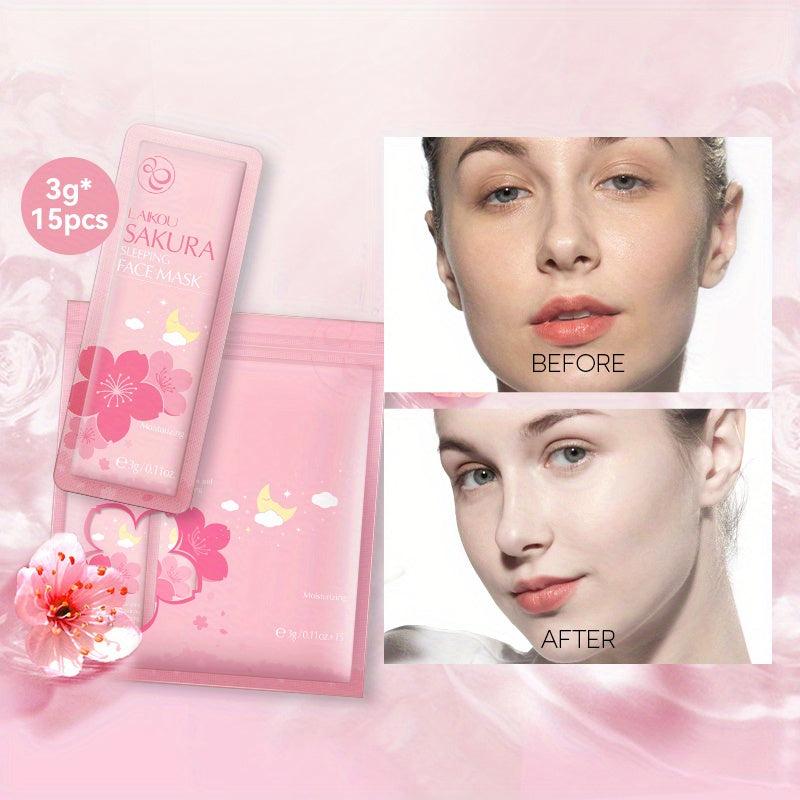 Sakura Sleeping Mask Moisturizing Hydrating Cream Brightening Skin