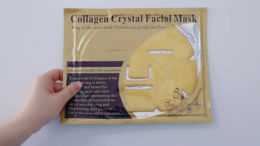 Collagen Facial & Eye Mask Set for Beauty & Wrinkle Smoothing