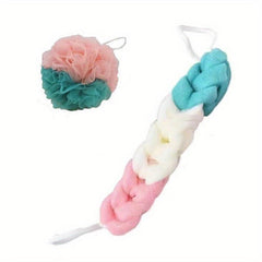 2pcs Bath Ball & Towel Set - Thickened Wipe Back Towel - Bath Towel Artifact