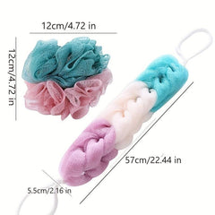 2pcs Bath Ball & Towel Set - Thickened Wipe Back Towel - Bath Towel Artifact