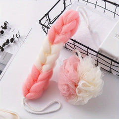 2pcs Bath Ball & Towel Set - Thickened Wipe Back Towel - Bath Towel Artifact
