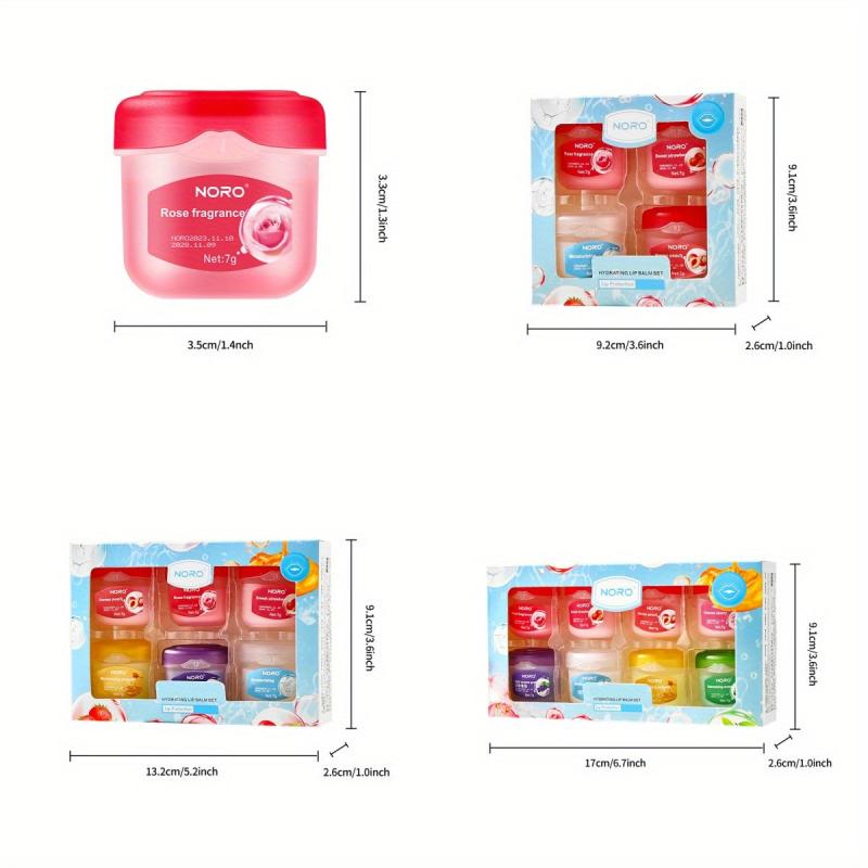 Moisturizing Lip Balm Set: 4pcs, 6pcs, 8pcs - Lip Mask for Male and Female