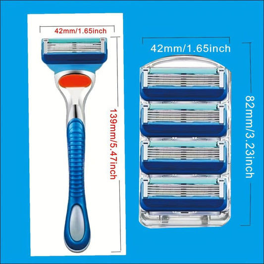 4 Blade Women's Shaving Razor Set for Sensitive Skin