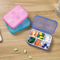 Portable 6 grid Medicine Box Jewelry Storage Box Sub