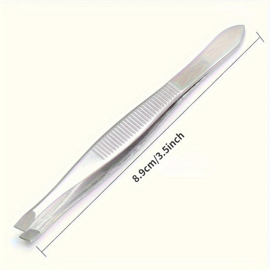 3pcs Stainless Steel Tweezers Hair Plucker For Women