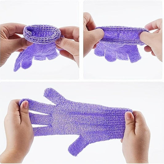 12pcs Exfoliating Shower Gloves Mitt Bath Gloves For Shower
