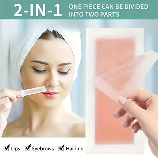 Hair Removal Wax Strips for Face Eyebrow Lip Cheek Hair, 20 Count