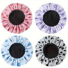 Waterproof Shower Cap Reusable Washable Hair Bath Cap