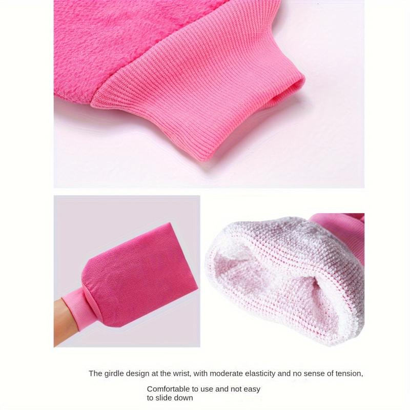 Exfoliating Shower Gloves Double Sided Mitt Bath Gloves for Spa Massage