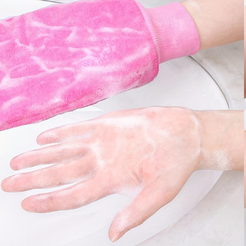 Exfoliating Shower Gloves Double Sided Mitt Bath Gloves for Spa Massage