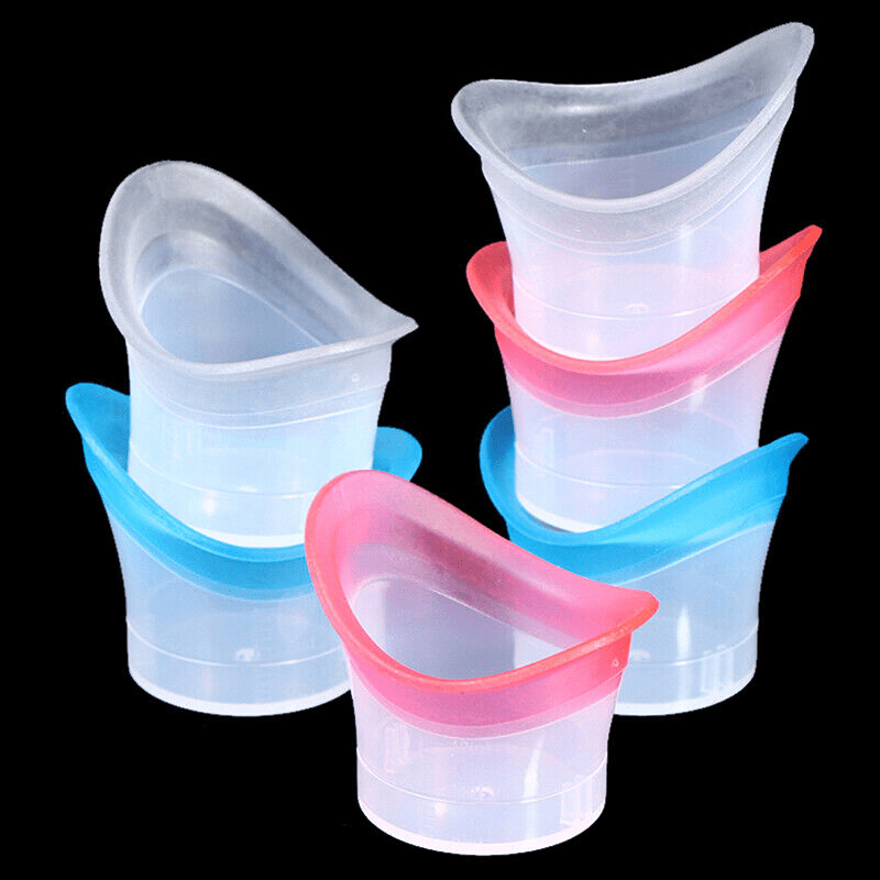 2pcs Silicone Reusable Eye Wash Cup Soft Eye Bath Cup