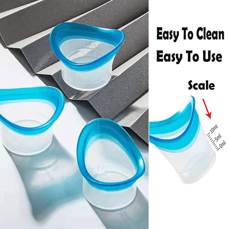 2pcs Silicone Reusable Eye Wash Cup Soft Eye Bath Cup