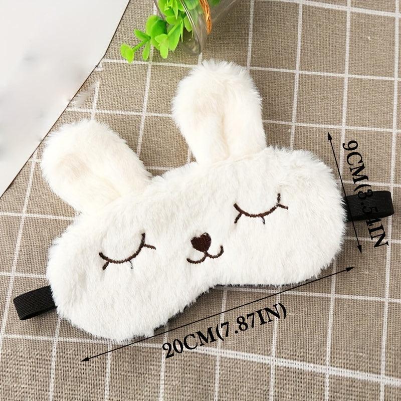 Rabbit Eye Mask Sleep Mask Animal Pattern Stuffed Animal Cosplay