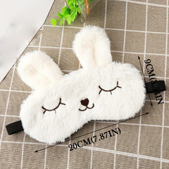 Rabbit Eye Mask Sleep Mask Animal Pattern Stuffed Animal Cosplay