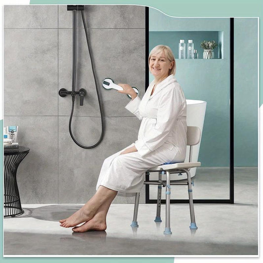 2pcs Shower Handle Grab Bars Strong Suction Cup Hold Safety Bars for Seniors