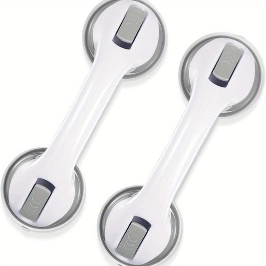 2pcs Shower Handle Grab Bars Strong Suction Cup Hold Safety Bars for Seniors
