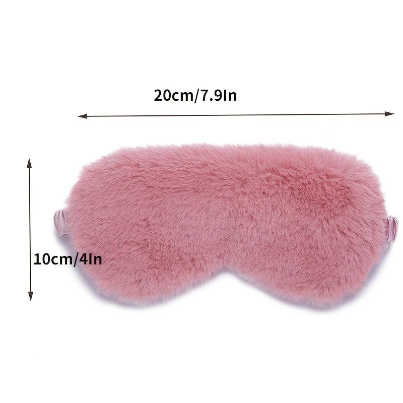 Solid Faux Silk Eye Mask Comfortable & Breathable Plush Eye Mask